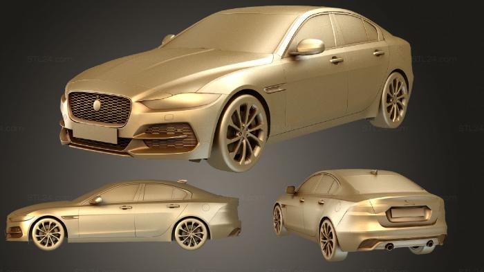 Автомобили и транспорт (Jaguar XE 2020, CARS_2056) 3D модель для ЧПУ станка